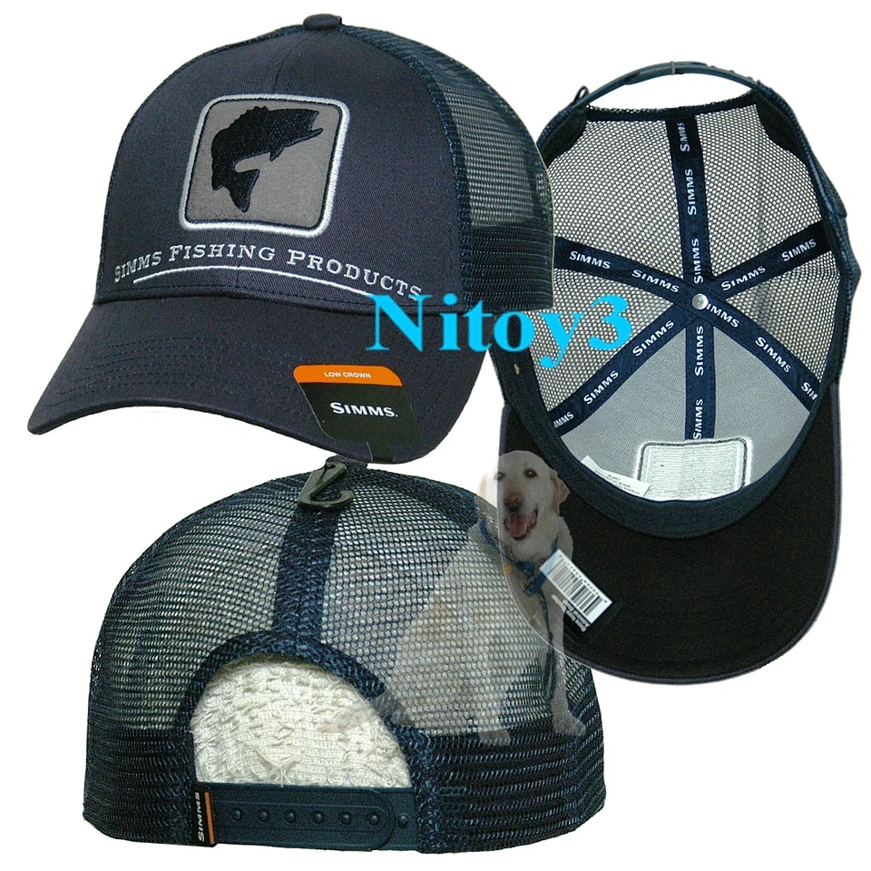 Gorra/sombrero de béisbol de malla de camionero parche icono bajo Simms-hombres talla única ajustable Foto 1 de 1