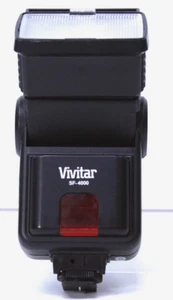 Vivitar SF-4000 Flash Universal Mount For SLR & DSLR Cameras Tested Works Great! - Picture 1 of 6