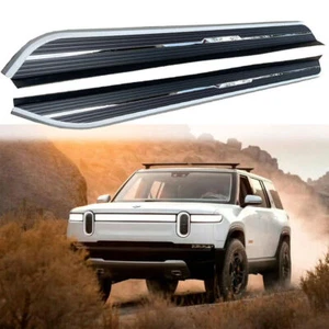 Aluminum Running Board fits for Rivian R1S 2022-2024 Side Step Nerf Bar 2PCS - Picture 1 of 9