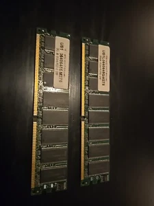 512MB 2x256MB PC-2700 DDR-333 3781 US1L0640645GM275 - Picture 1 of 2