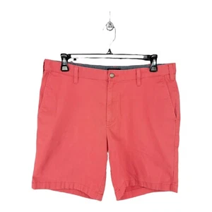 Nautica Mens Shorts Deck 38 Golf Coral Flat Front Chino Casual Summer Stretch - Picture 1 of 5
