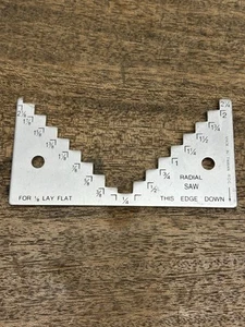 Aluminium Tiefenmesser für Tischkreissäge & Radialarmsäge ~ Blatttiefenmesser - Bild 1 von 5