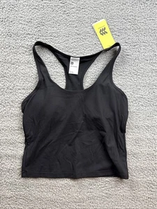 All in Motion Women's Small Everyday Soft Rib Racerback Cropped Support Tank Top - Picture 1 of 8