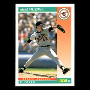 Tarjeta de béisbol Mike Mussina #755 1992 Score Baltimore Orioles MLB - Imagen 1 de 3
