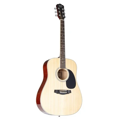 J & D J&D D-80 NT Westerngitarre Akustikgitarre Anfänger Dreadnought Natural Hochglanz