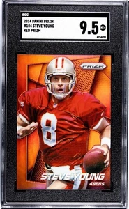 2014 Panini Prizm #104 Steve Young Red Prizm SGC 9.5 POP 2, None Higher. - Bild 1 von 2