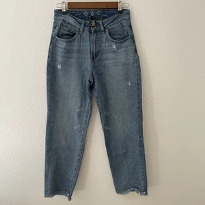 High Rise By Rewash Women’s Jeans Distressed Girls Size 5/27 Blue Jeans Med Wash - Picture 1 of 8