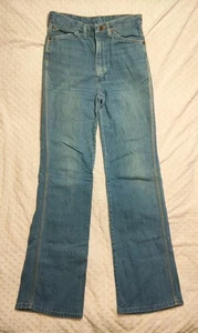 70' 80' Wrapid Transit Wrangler Damen Bell Bottom Jeans High Waist 30x32 - Bild 1 von 12