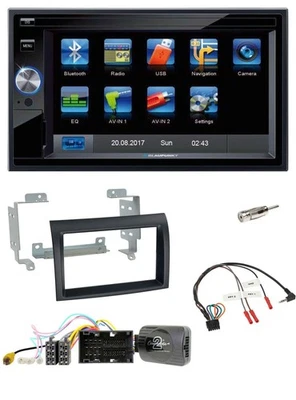 Blaupunkt 2DIN Bluetooth TMC USB Lenkrad SD Navigation für Citroen Jumper ab 14 - Bild 1 von 4