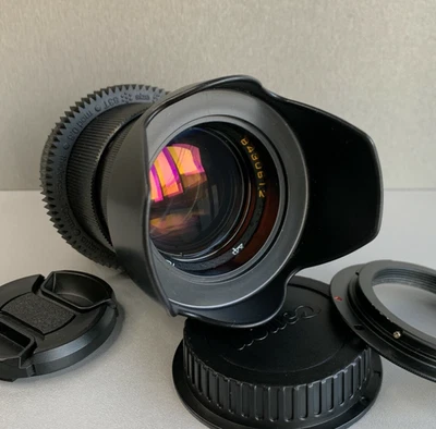 🎥  Jupiter 37 A 135 mm F3.5 Photo Lens Cine Mod Canon mount - Image 1 of 4