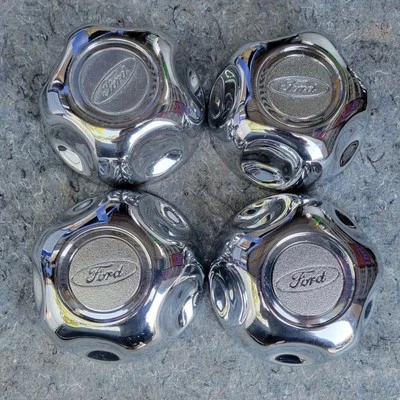 OEM FORD RANGER EXPLORER CENTROS CROMADOS (4) BONITO USADO SE ADAPTA A SPLASH P#F57A1A096MB Foto 1 de 4