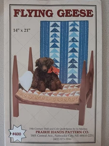 Prairie Hands Pattern Co 400 Flying Geese Doll Crib Quilt 14" X 21" - Picture 1 of 2