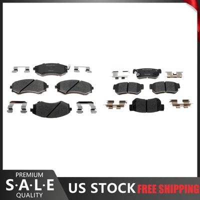 For 2001 2000 1999 Hyundai Sonata Front & Rear R-Line Ceramic Brake Pads - Image 1 of 4