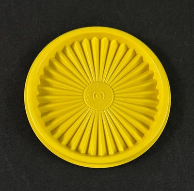 Sello de tapa Servalier de repuesto amarillo Tupperware vintage #812 Foto 1 de 2