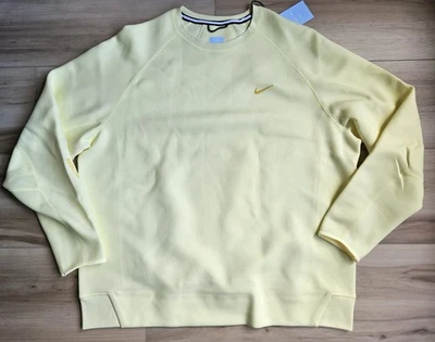 NEW Men's XXL Nike X Nocta Tech Fleece Crew Citron Tint Vivid Sulfur FD8457-821 - Image 1 of 4