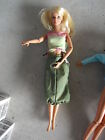1990S Mattel Blonde Barbie Green Outift Girl Doll Look