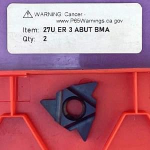 1pc CARMEX 27 U ER 3 ABUT Carbide Threading Inserts BMA🎯Machinist - Picture 1 of 7