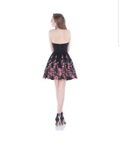$300 Camille la vie black Green red Short Prom Dress Jovani Sherri Hill bcbg