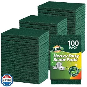 SCRUBIT Scouring Pad - Heavy Duty Scrub Pads for Cleaning Dishes - Non-Scratc - Picture 1 of 5
