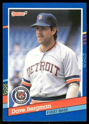 1991 Donruss #342 Dave Bergman - Detroit Tigers - Image 1 of 2
