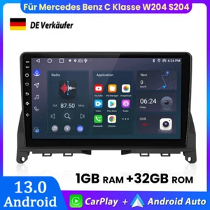 Für Mercedes Benz C-Klasse W204 S204 Android13.0 Autoradio Carplay GPS NAVI DAB+ - Bild 1 von 13