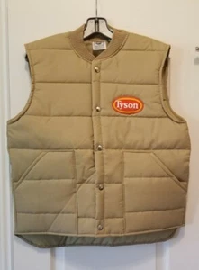 Rare Vintage Tyson Foods Med Brown Employee Jacket Coat MADE IN Hogeye ARK USA - Bild 1 von 8