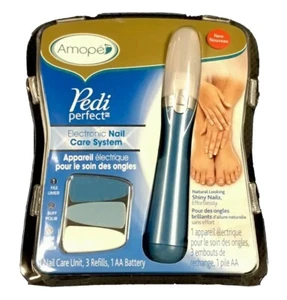 Amope© Pedi Perfect™ Elektronisches Nagelpflegesystem Feile Buff Glanz mit 3 Nachfüllpackungen - Bild 1 von 9