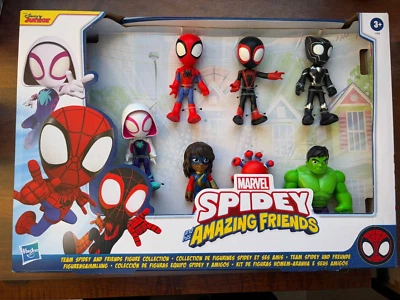 Marvel Spidey And His Amazing Friends 7 Action Figure Collection - Image 1 of 2