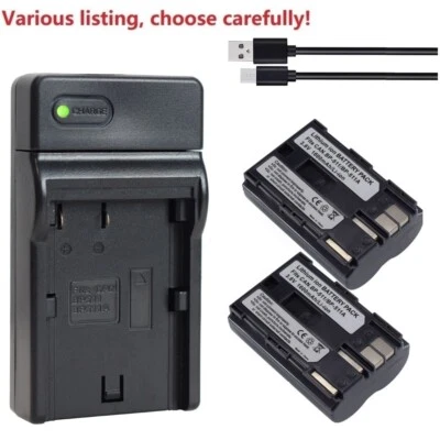 BP-511 BP-511A Li-ion Battery or Charger for Canon EOS 40D 50D 300D D10 D30 D60 - Image 1 of 4