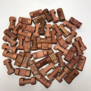 Original Lincoln Logs 1 1/2" Long Logs with One Notch (#1 Logs)  - Lot of 50 - Picture 1 of 4