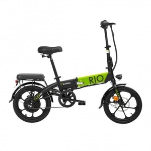 Bicicleta electrica plegable Rio 250w bateria de 5200 mAh 20-35 km negro y verde - Imagen 1 de 3
