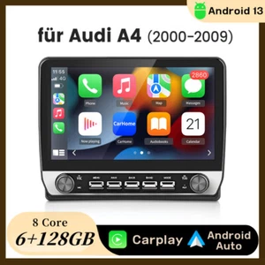 Android13 Carplay Autoradio Für Audi A4 S4 RS4 00-2009 GPS Nav WIFI BT 128G DAB+ - Bild 1 von 19