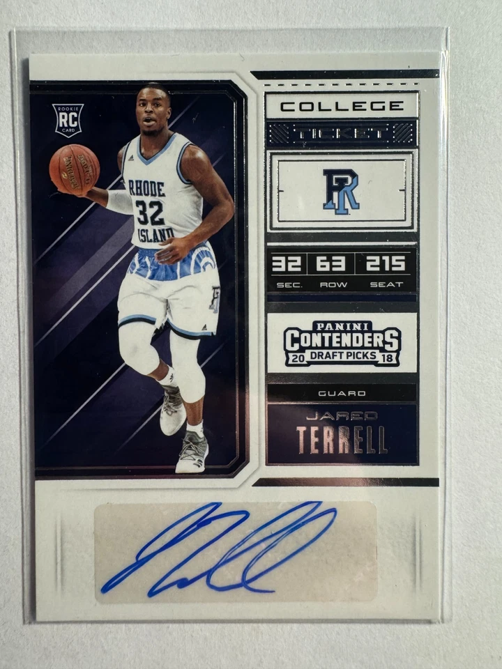 K306,652 - 2018-19 Panini Contenders Draft Picks #99 Jared Terrell Auto RC - Image 1 of 1