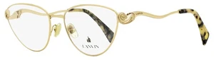 Lanvin LNV2110 Cat Eye Eyeglasses 708 Gold/Cream 54mm - Picture 1 of 3