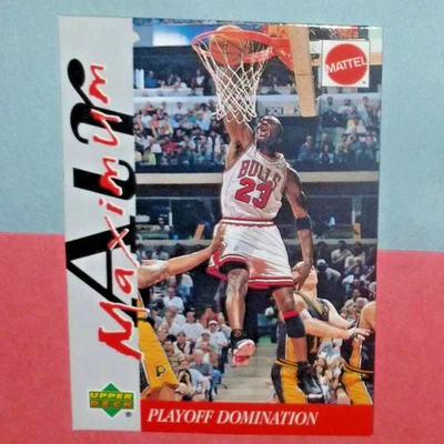 Tarjeta Michael Jordan 1999 Upper Deck Air Maximum Mattel Playoff Domination Foto 1 de 2