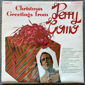 PERRY COMO CHRISTMAS GREETINGS FROM 12" LP - COVER VG+ VINYL EX+ CONDITION - Bild 1 von 3