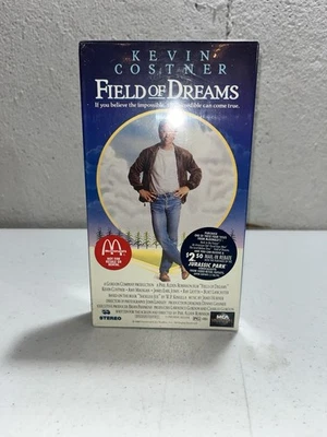 McDonald’s Promotion Field of Dreams Movie Kevin Costner VHS 1989 New Sealed Foto 1 de 4