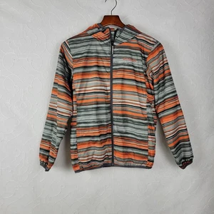 Columbia Kids Jacket Size L 14/15 Orange Omni-Wick Full Zip Hooded Windbreaker - Picture 1 of 11