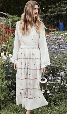 Doen Joni Embroidered Maxi Dress - Image 1 of 4