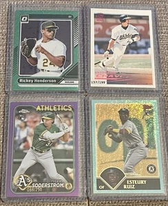 Athletics 4 Card Serial Numbered ONLY Lot: Soderstrom, Ruiz, Henderson, Chavez - Picture 1 of 6