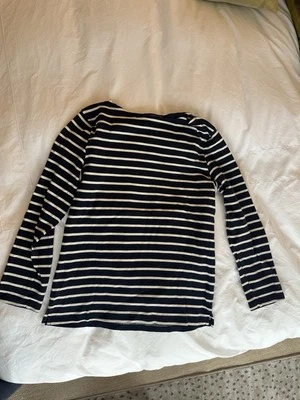 Le petit bateau navy and White Striped Long Sleeve Shirt size small - Image 1 of 4