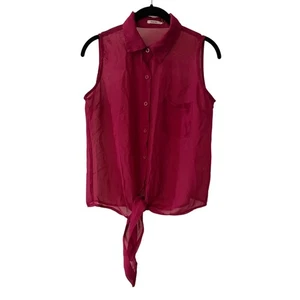 Poetry Magenta Chiffonärmel Bluse Gr. Small - Bild 1 von 4
