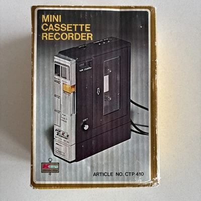 KMART VINTAGE MINI CASSETTE RECORDER NEW IN BOX (see description) - image 1 of 4