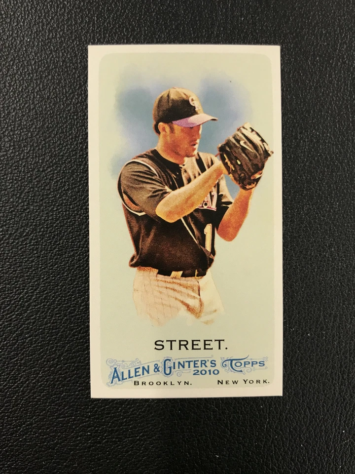 Mini Bazooka Back 2010 Topps Allen & Ginter #331 Huston Street Rockies/25 Foto 1 de 2