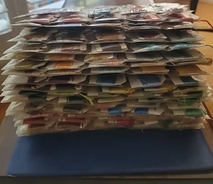 550+ JP Coats DMC hilo bordado hilo hilo hilo hilo bobinas con 3 anillas carpeta cuaderno lote - Imagen 1 de 11