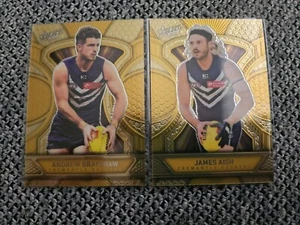 2025 Footy Stars Luminous Dragon Scales Gold Andrew Brayshaw And James Aish - Picture 1 of 2