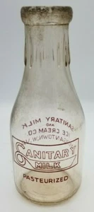 Vintage Morgantown Sanitary Milk & Ice Cream Co. 1 Quart Bottle Registered UCP51 - Picture 1 of 10
