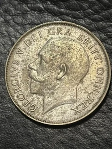 UK(GT BRITAIN) 1925 SHILLING, XF+-AU(KEY)CAT: $95+, 0.500 SIL, FREE USA SHIPPING - Picture 1 of 6