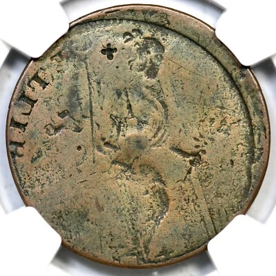 1787 -g.2 NGC VG 8 Rev Brockage Connecticut Colonial Copper Coin - Image 1 of 3