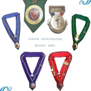 Chaine des rotisseurs lot of medals ribbons 1950 gastronomic society 4 IN TOTAL - Picture 1 of 7